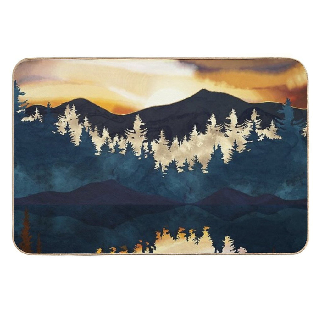 Fall Sunset  Rapid-Drying Bath Mat