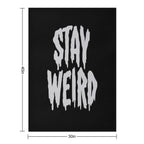 Stay Weird Compact Throw Blanket