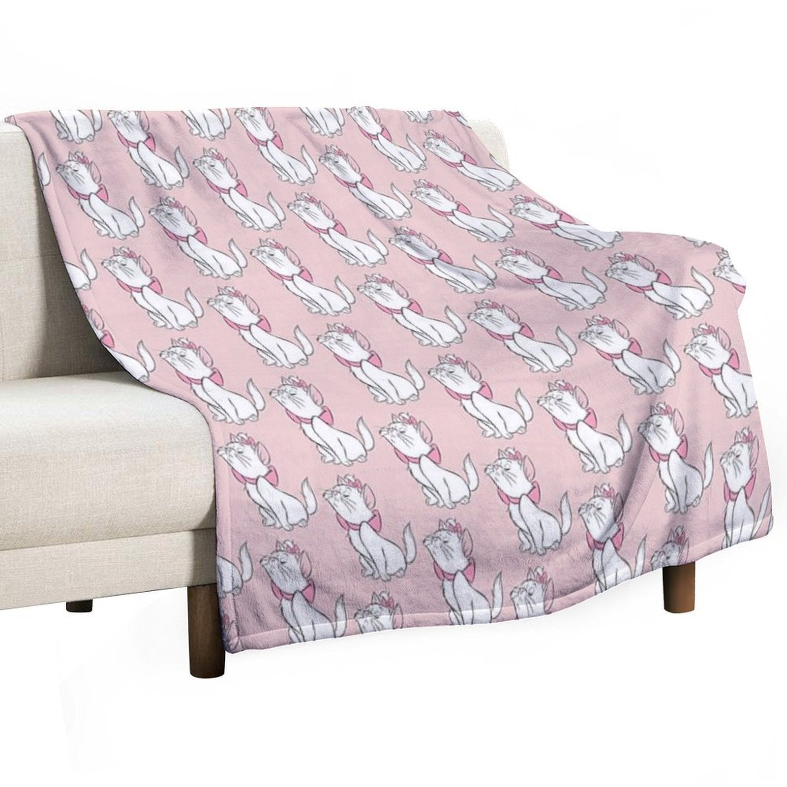Marie Cute from Aristocats  -1 Anti-pilling Throw Blanket