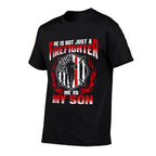 My Son Is A Firefighter Hero Proud Family Fire Mom Dad Gifts  Polyester Blend T-Shirt