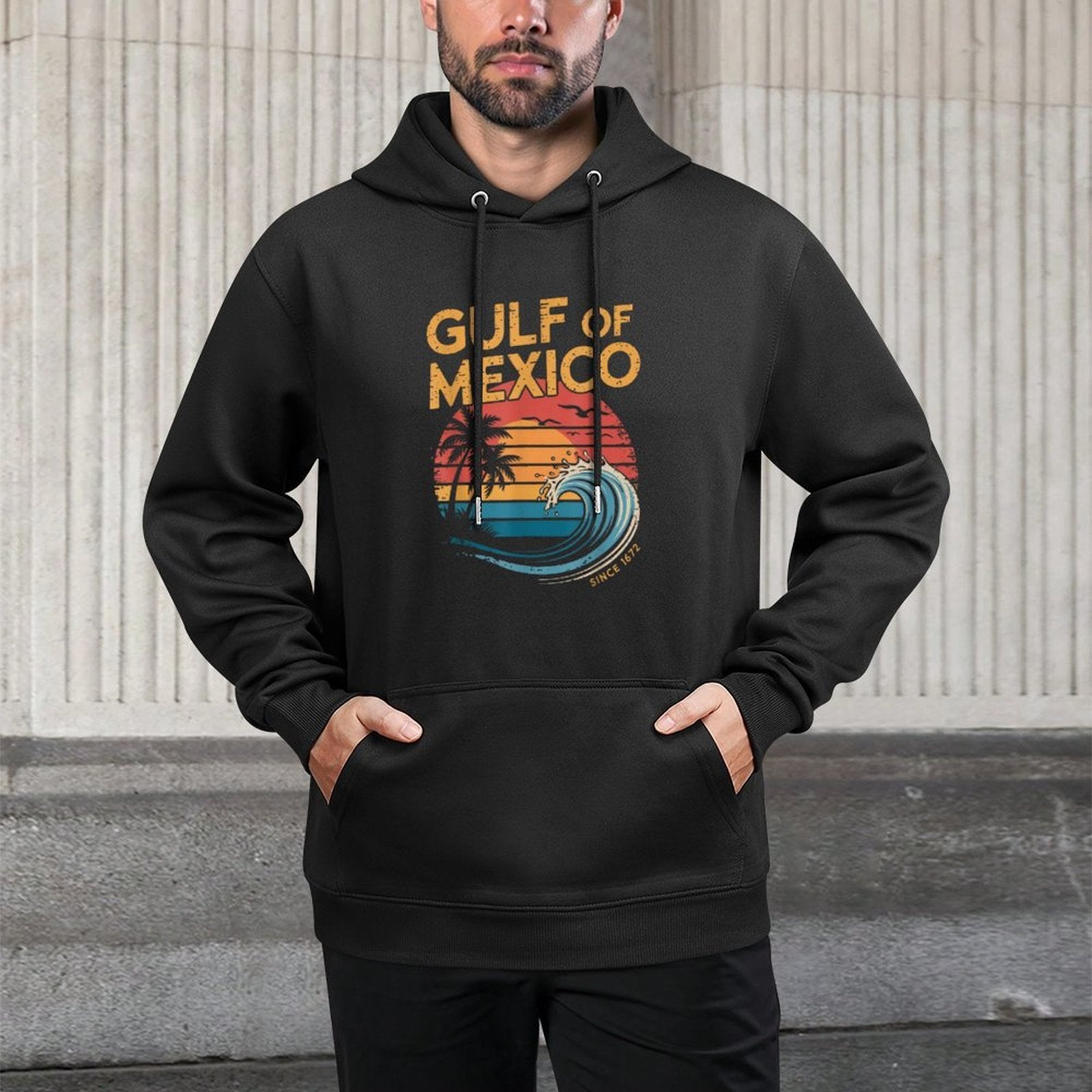Gulf of Mexico Since 1672 Retro Vintage Gulf of Mexico All-Day Comfort Hoodie