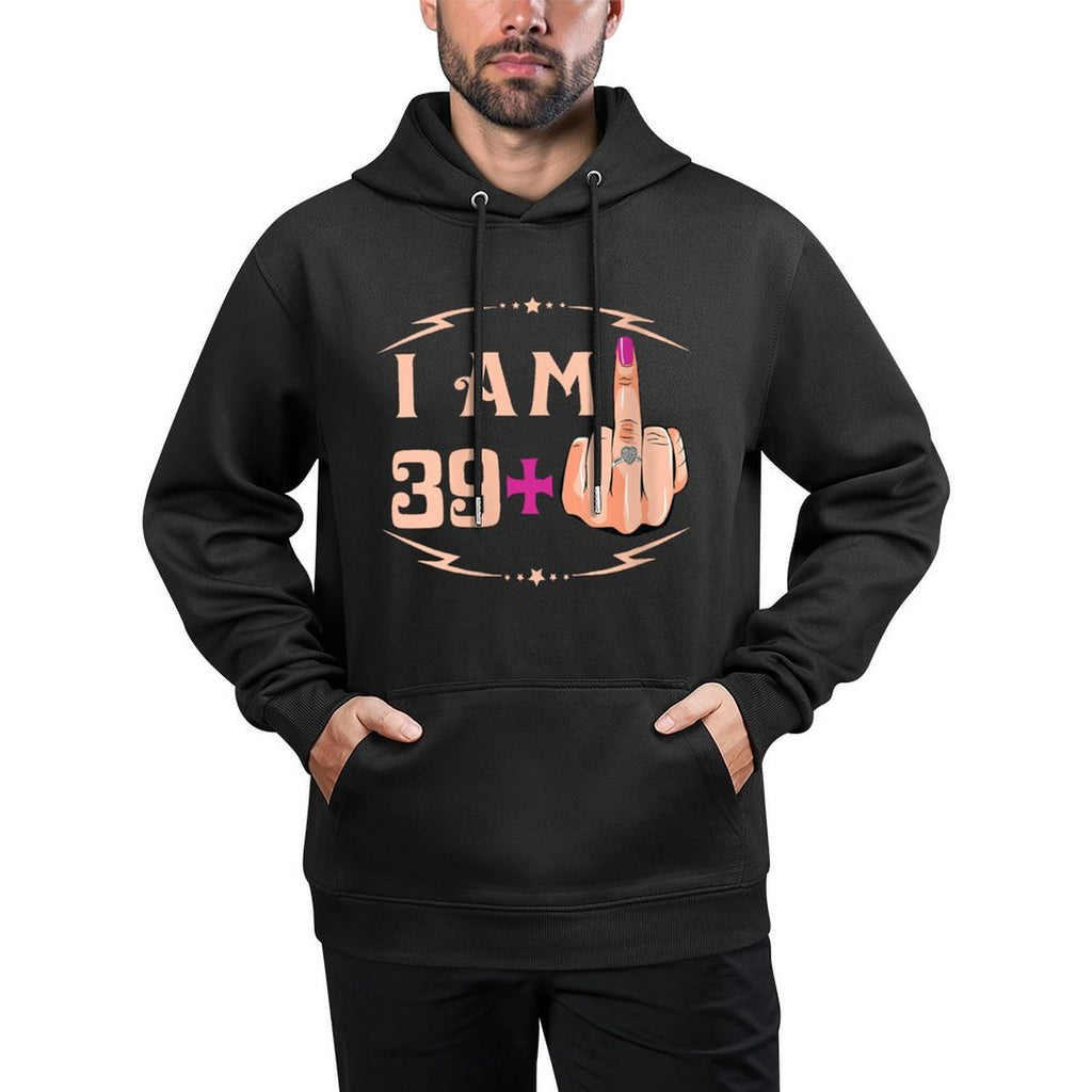 Womens I&#39;m 39 Plus 1 Funny 40th Birthday Pilling-Resistant Hoodie