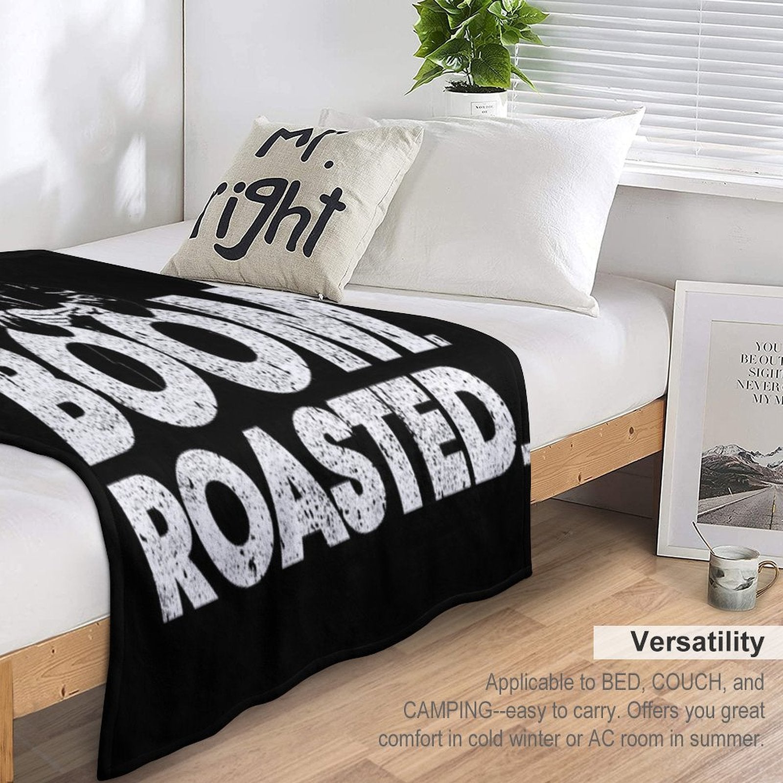 Boom. Roasted. - Michael Scott Eco-conscious Throw Blanket