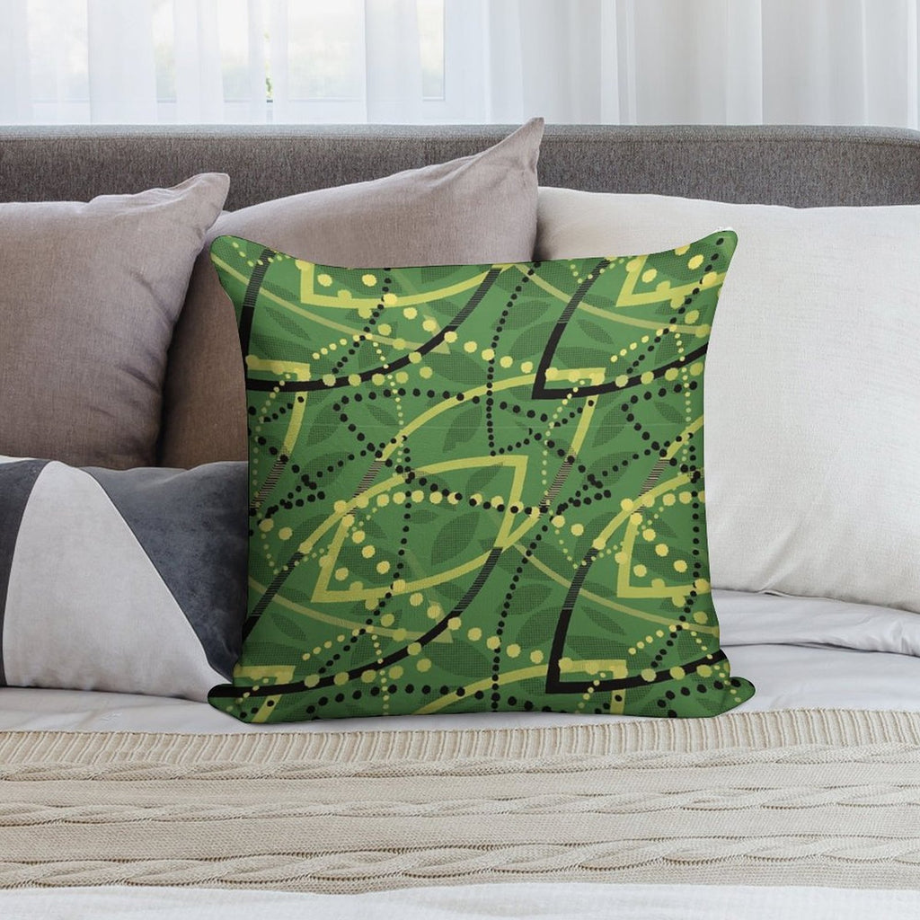 Copy of The Classic Seat Fabric Found on Melbourne Metro Trams And Trains! Soft Short Plush Fabric Throw Pillow