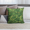 Copy of The Classic Seat Fabric Found on Melbourne Metro Trams And Trains! Soft Short Plush Fabric Throw Pillow