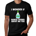 Ranch Dressing Gift Funny Condiment Sauce  Rolled Sleeves T-Shirt
