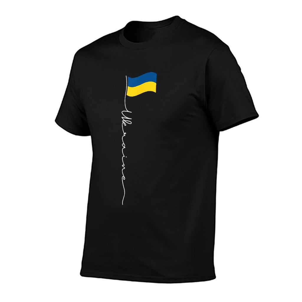 Ukraine Signature Pole - Patriotic Ukrainian  Tagless Design T-Shirt
