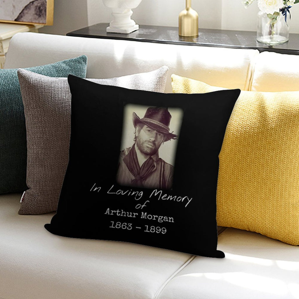 Arthur Morgan Tribute Soft Decorative Cover Throw Pillow
