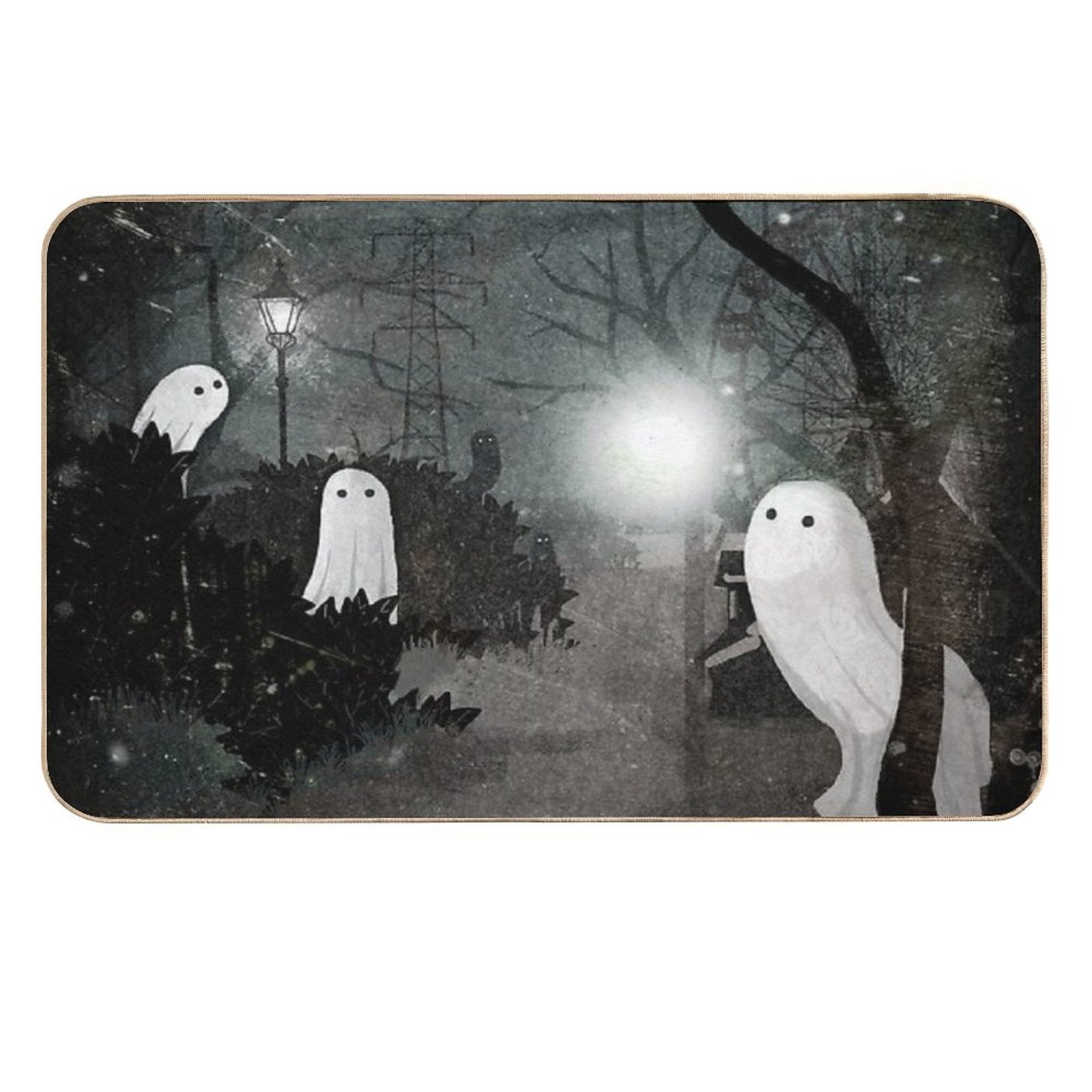 Twilight Ghosts  Rapid-Drying Bath Mat