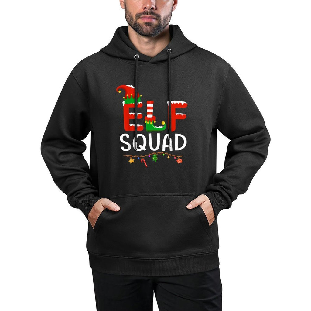 Elf Family Christmas Matching Pajamas Men Women Elf Squad Colorfast Hoodie