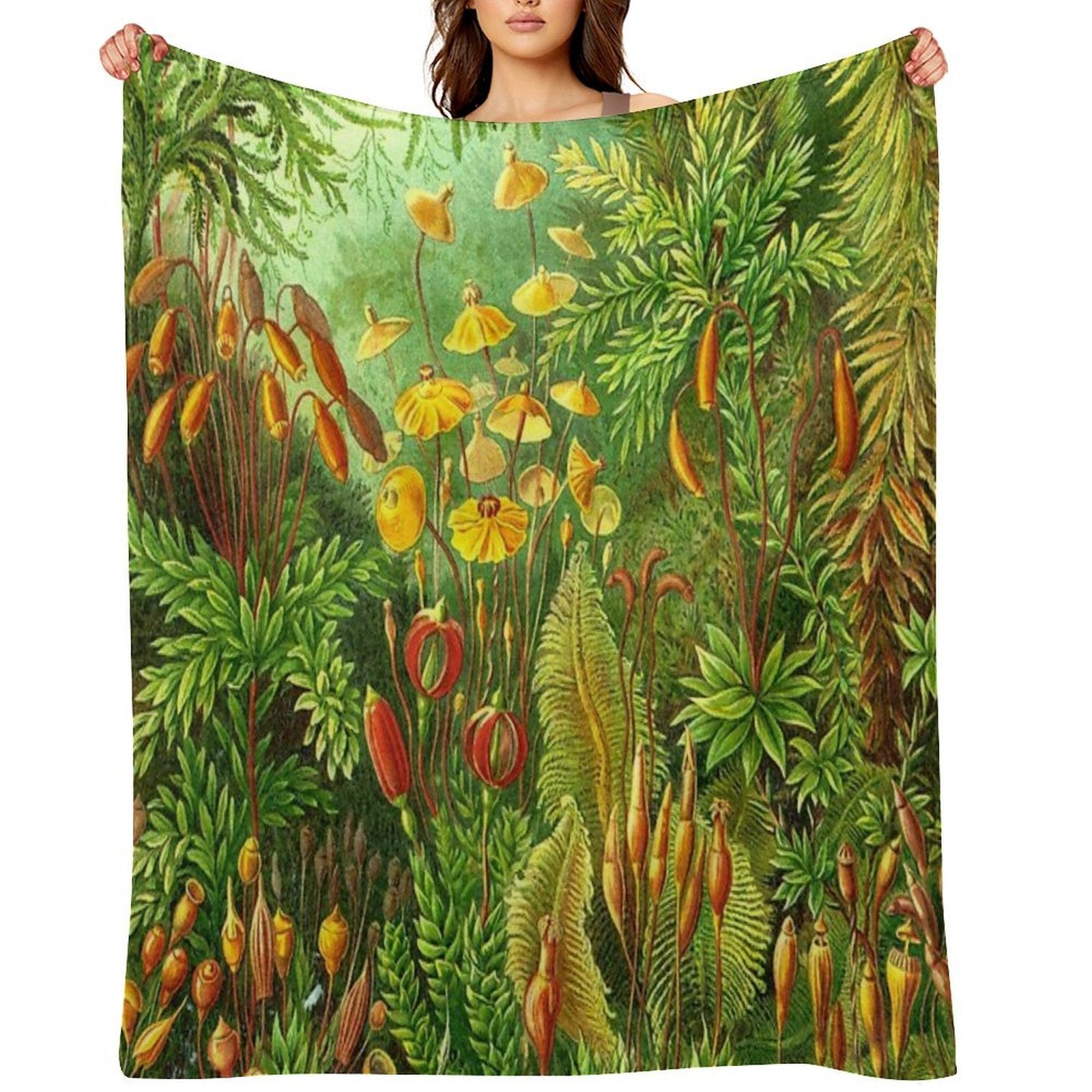 Moss - Ernst Haeckel Durable Throw Blanket