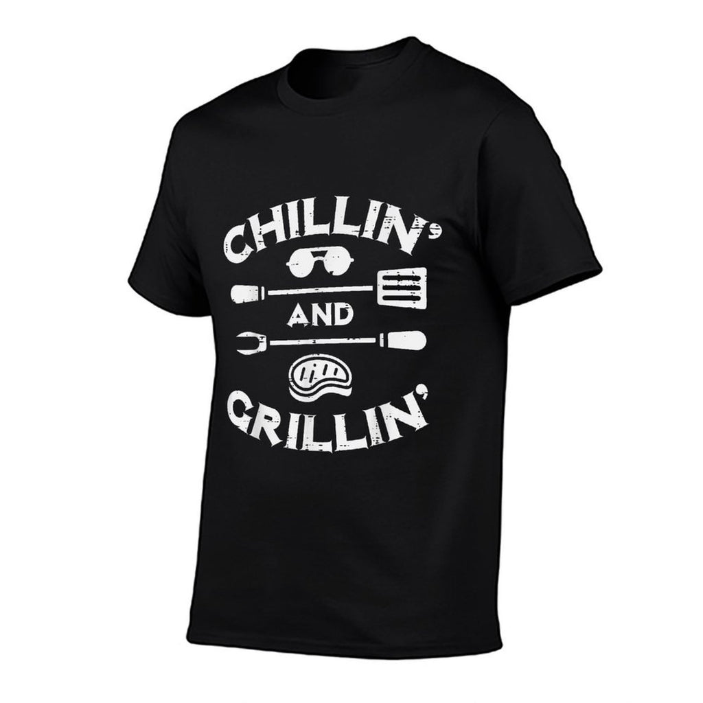 Bbq Chillin And Grillin Barbecue Pit Men Women Kids  Stretchy T-Shirt