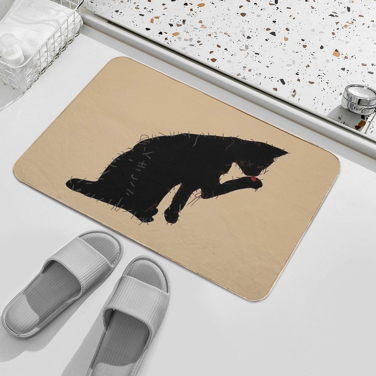 Our Flag Means Death Cat Flag Design  Versatile Bath Mat