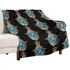Royal Air Force Badge Sustainable Throw Blanket