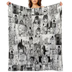 Idol Manga Collage Machine-washable Throw Blanket