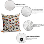 Sushi Panda Soft Gift Ready Throw Pillow