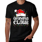 Grandma Claus Matching Family Christmas Funny Xmas Pajamas Comfortable T-Shirt