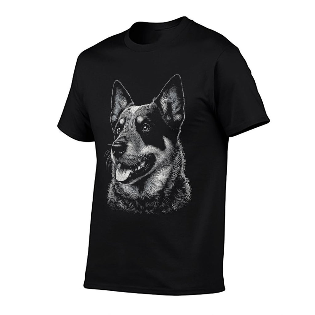 Australian Cattle Dog Blue Heeler Art For Women And Men  Graphic-printed T-Shirt