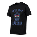 Yacht Rock Captain Pontoon Boat Party Sailor Boating  Slim-fit Cut T-Shirt