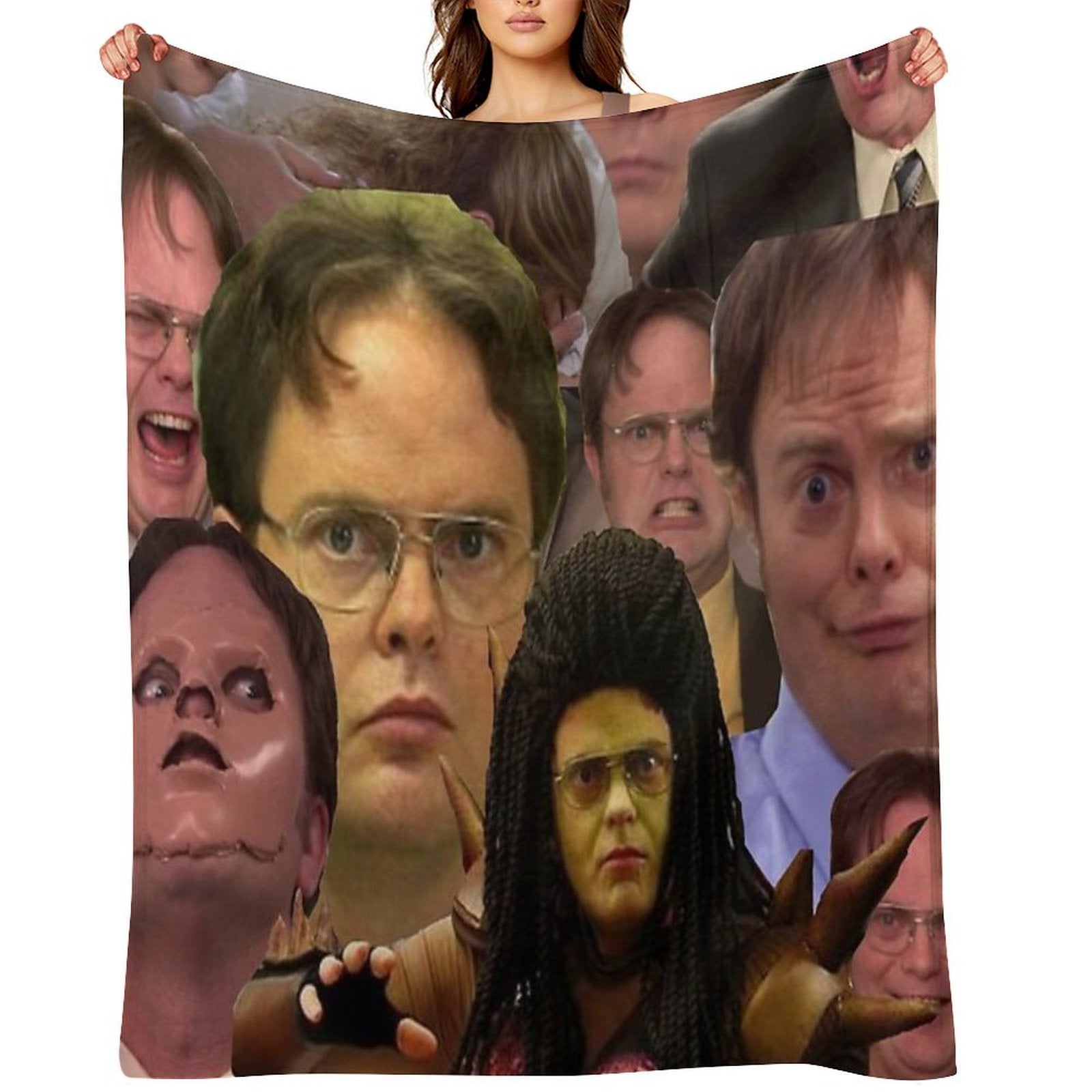 Dwight K. Schrute Travel-friendly Throw Blanket