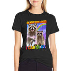 Idk How Much Longer I Can Slay Raccoon  Trendy Pattern T-Shirt