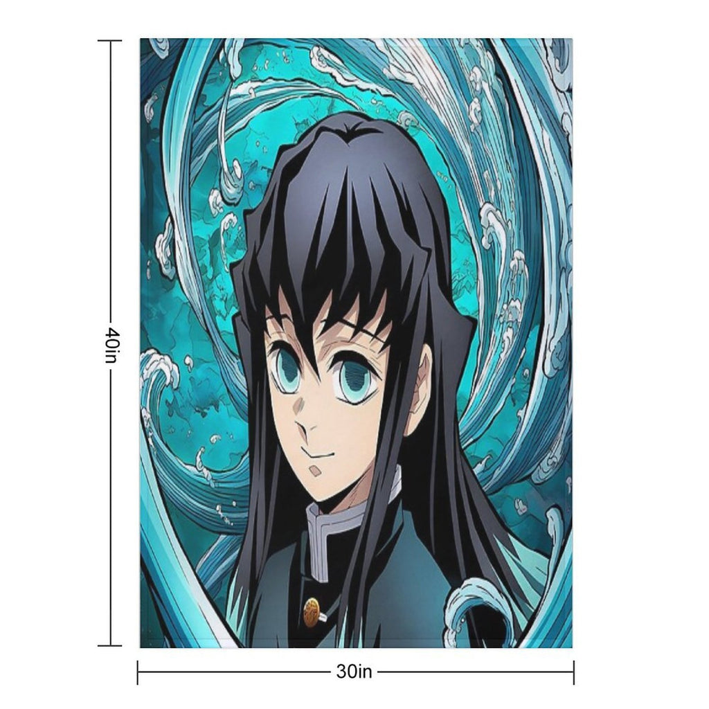 Muichiro Tokito - 18 Wrinkle-free Throw Blanket