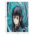 Muichiro Tokito - 18 Wrinkle-free Throw Blanket