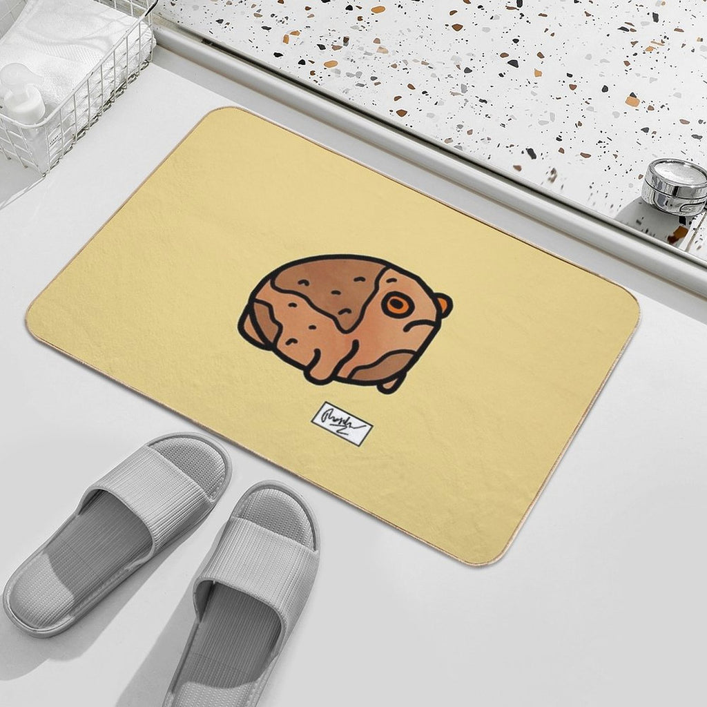 Desert Rain Frog Doodle  High-Traffic Bath Mat