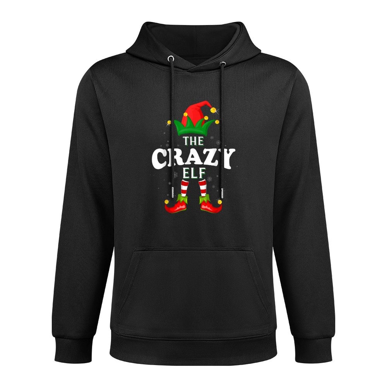 Xmas Crazy Elf Family Matching Christmas Pajama Adjustable Hood Hoodie