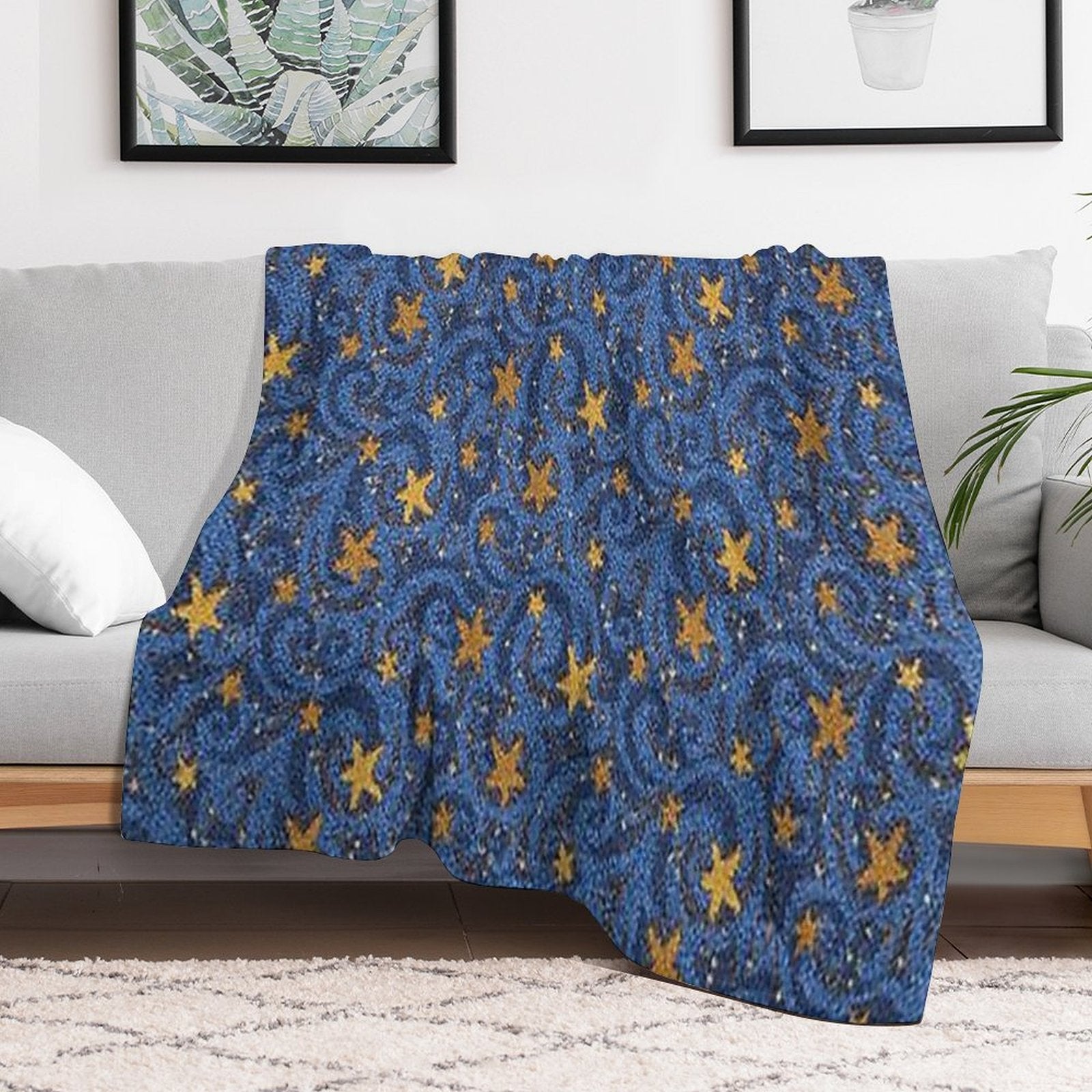 Coraline Star Pattern Velvety-soft Throw Blanket