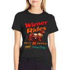 Wiener Rides Only 25 Cents Free-Today Only Vintage Design  Graphic-printed T-Shirt