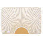 Sunrise Art, Modern Boho Sun  Anti-Trip Bath Mat