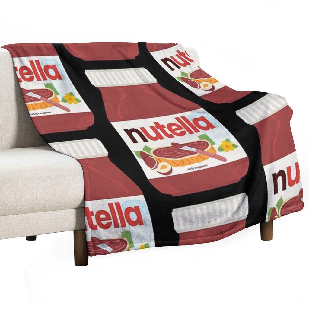 Nutella - Jar Chocolate Hezelnut Cocoa Spread Versatility Throw Blanket