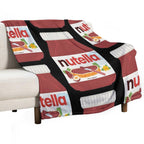 Nutella - Jar Chocolate Hezelnut Cocoa Spread Versatility Throw Blanket