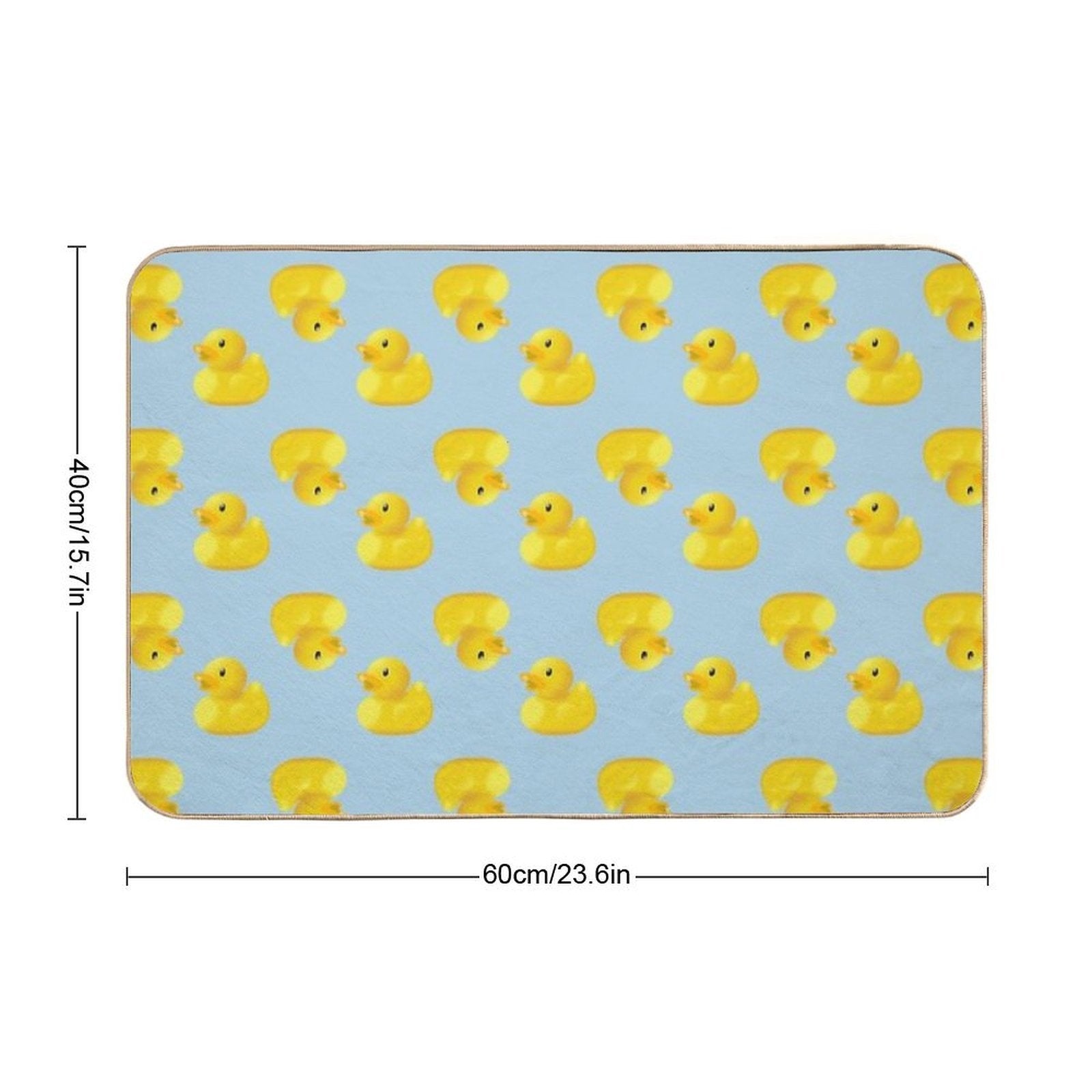 Sweet Rubber Ducks  Fade-Resistant Bath Mat