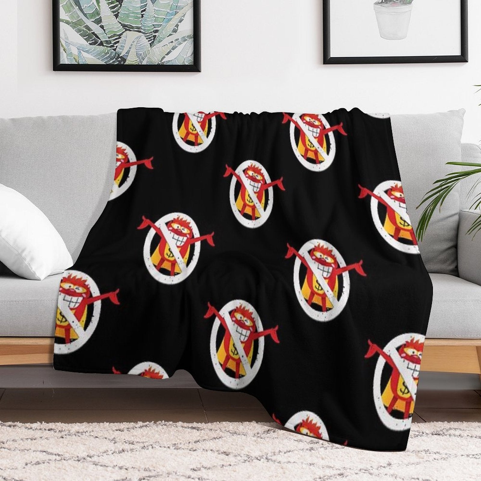 Please, Not The Whammy! Eco-conscious Throw Blanket