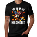 Retro WTF Is A Kilometer Funny Patriotic American Freedom  Slim-fit Cut T-Shirt
