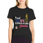 Proud National Guard Grandma Military Family Veterans Day  Graphic-printed T-Shirt