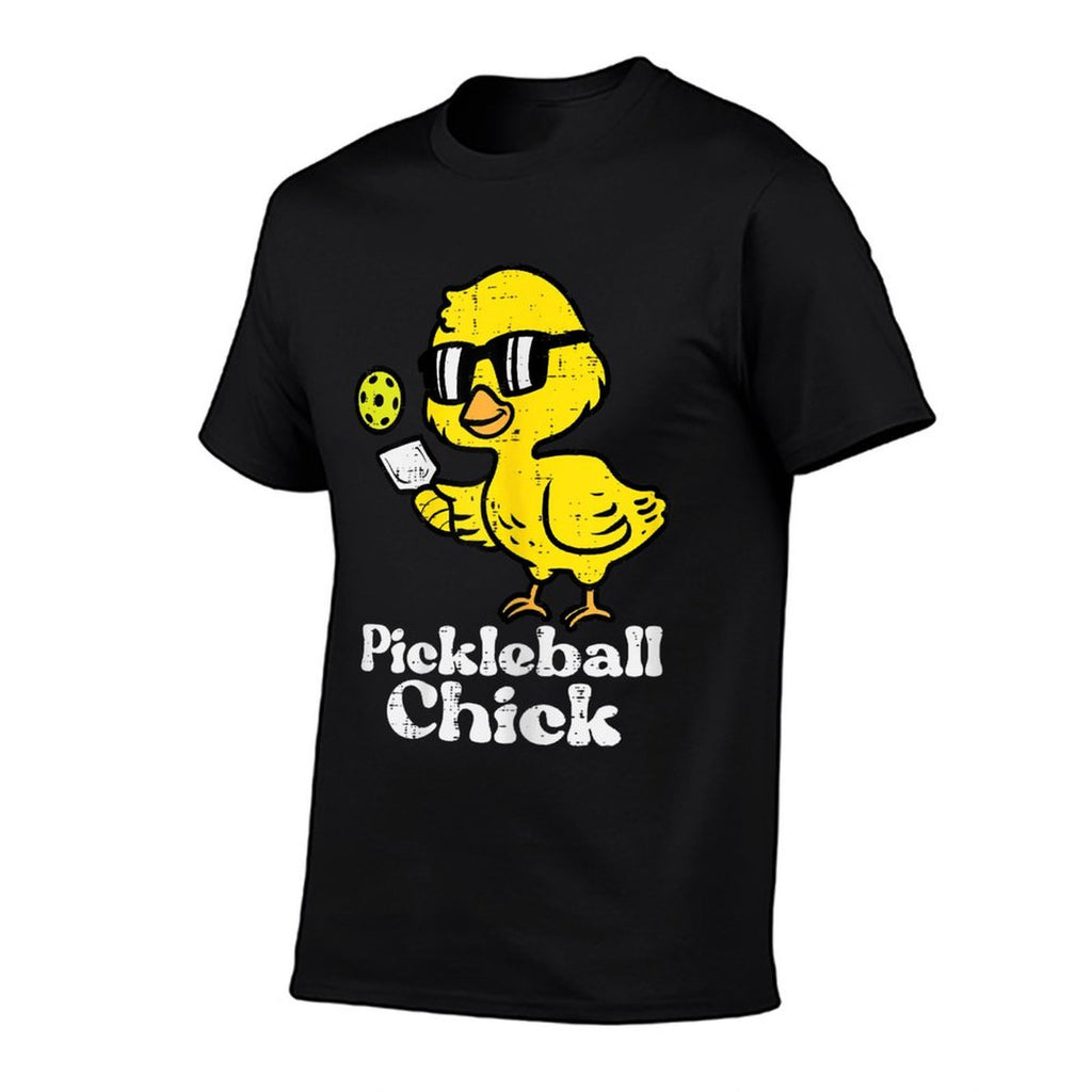 Pickleball Chick Funny Pickle Ball Women Girls Kids Toddler  Oversized Silhouette T-Shirt