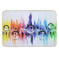 Eric Morecambe Rainbow Drops  Easy To Clean Bath Mat