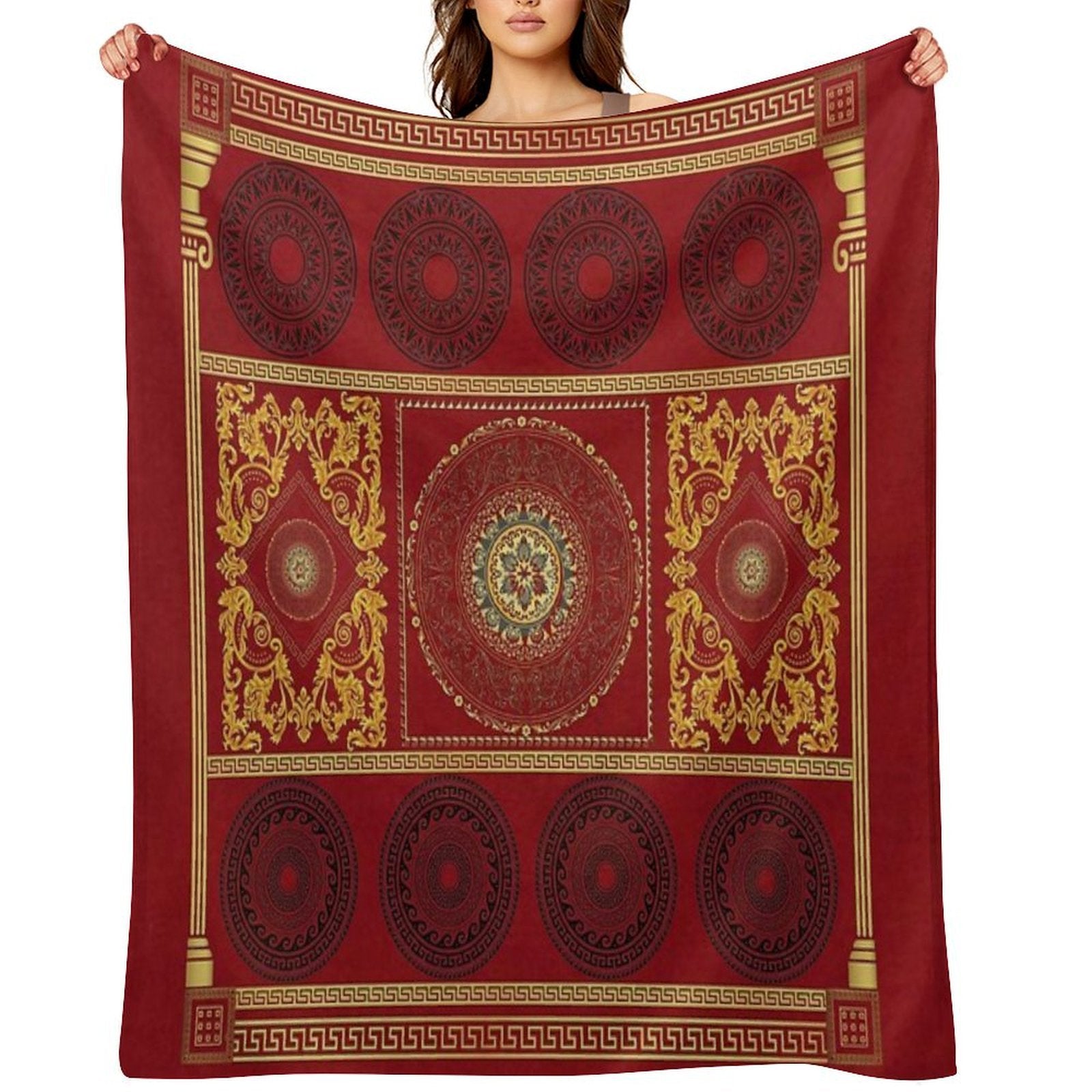 RomanGreek Design Travel-friendly Throw Blanket