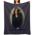 Music Vintage Olivia Benson Easy Care Throw Blanket