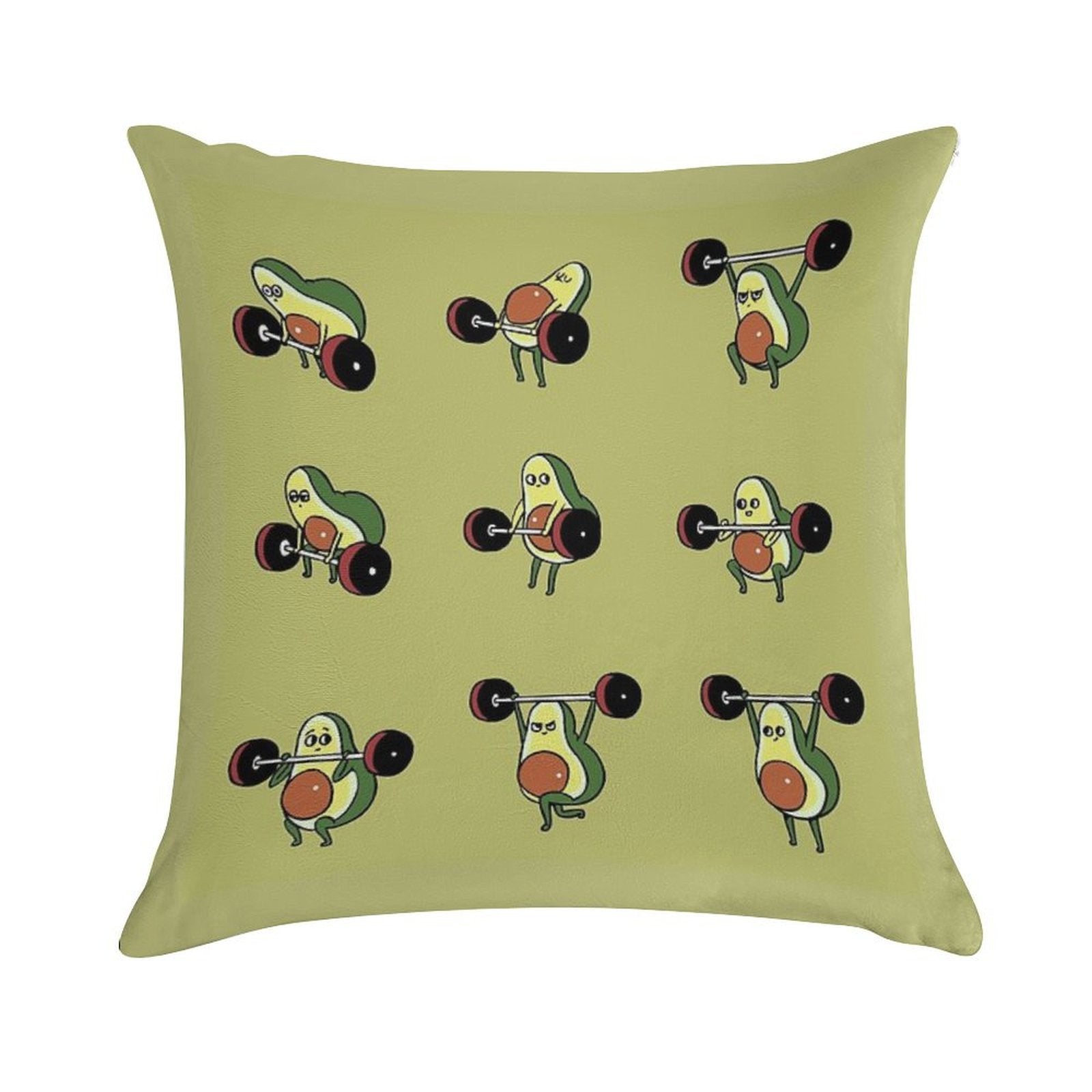 LIFTING Avocado Soft Home Decor Throw Pillow