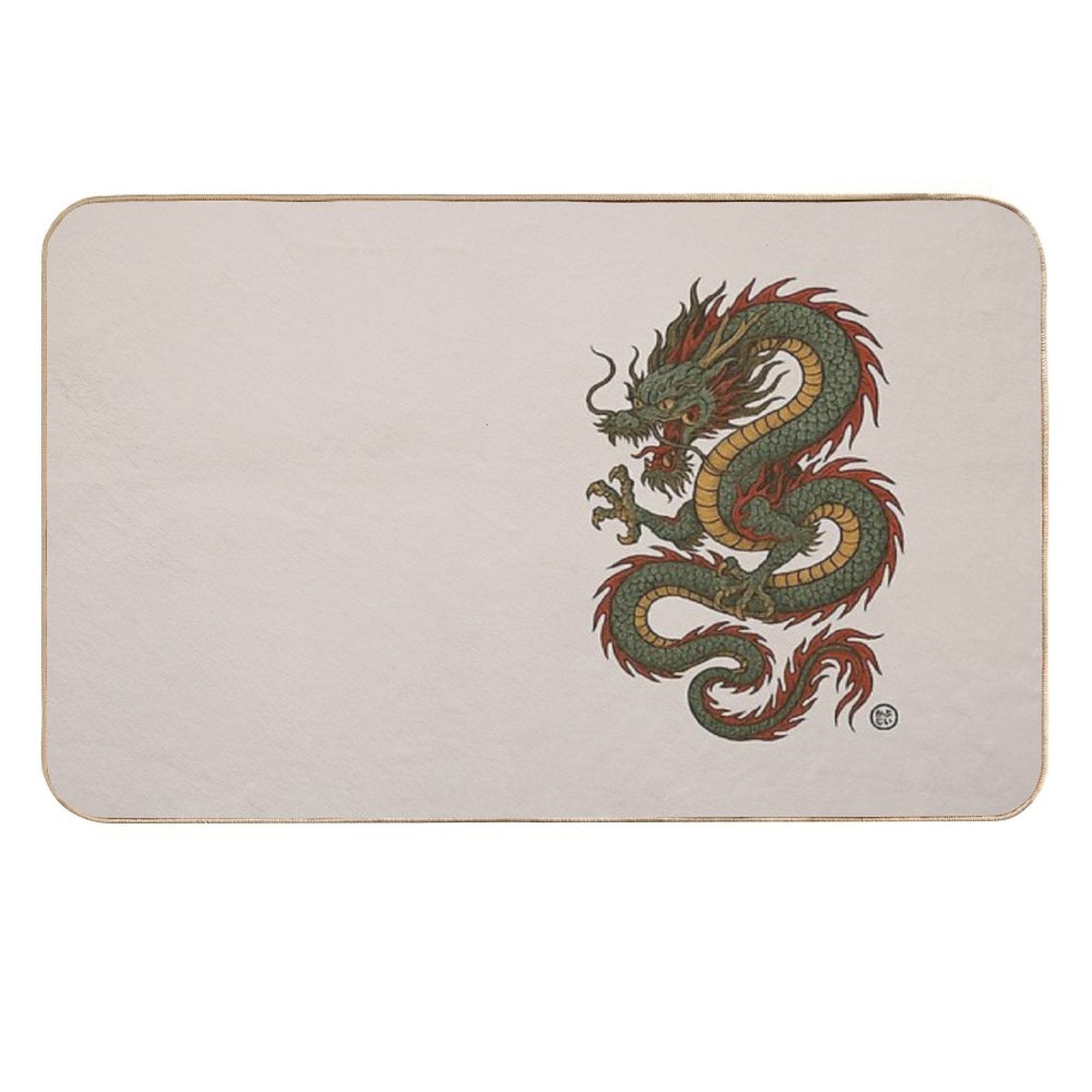 Japanese Serpentine Dragon  Toxin-Free Bath Mat