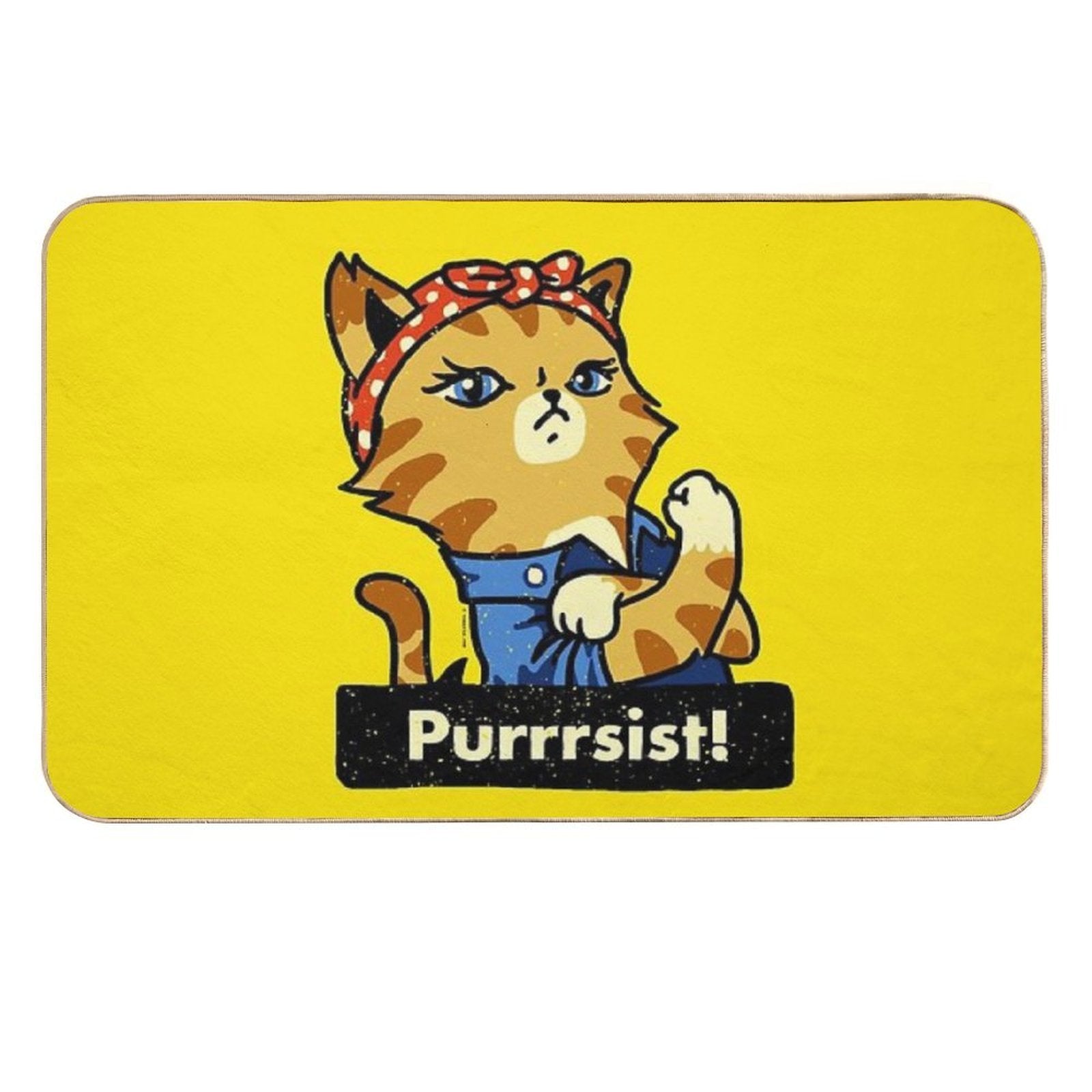 Purrsist! (version 3)  Versatile Bath Mat