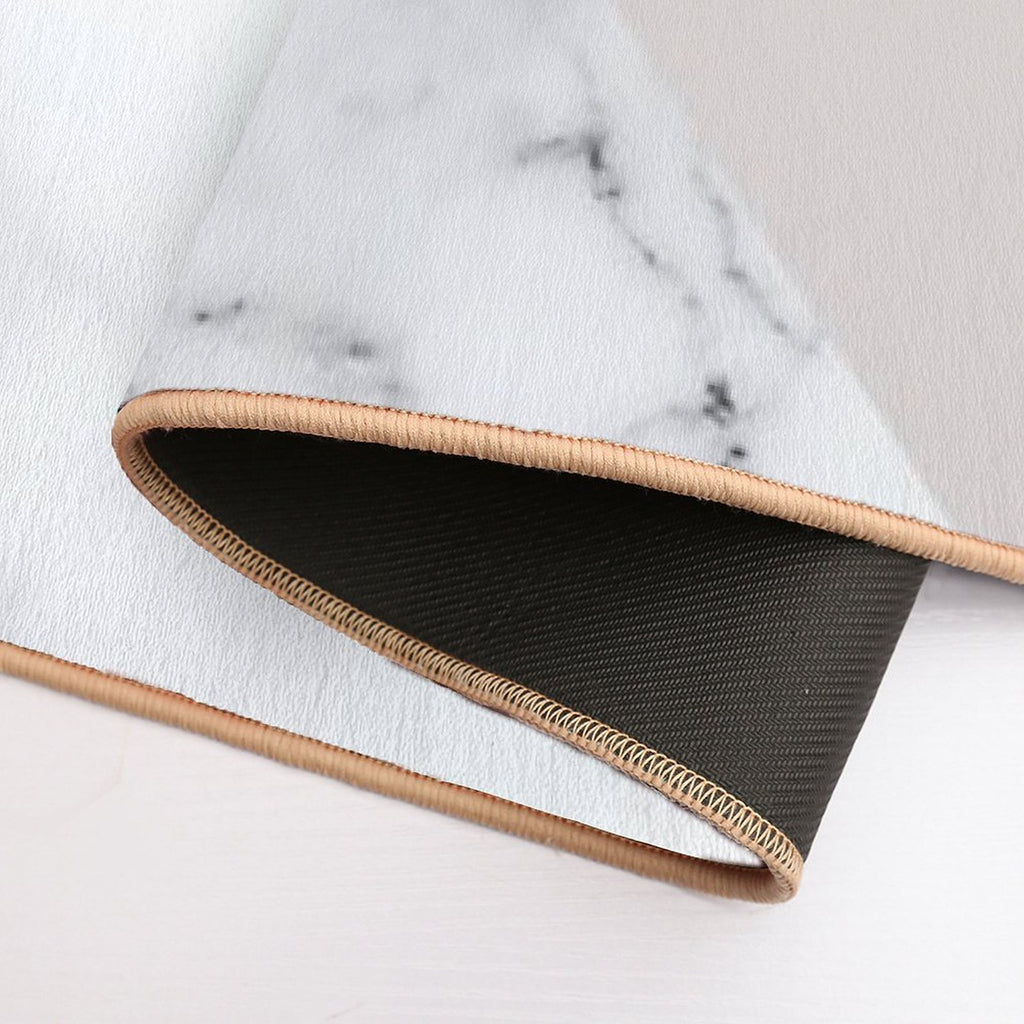 Get Naked Bathroom And Bedroom Quote, Blush Pink, Gold, Marble  Versatile Bath Mat