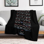 Schedule Nascar Cup Series 2025 Machine-washable Throw Blanket