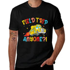 Field Trip Anyone School Trips Field Day 2025 Teachers Kids  Oversized Silhouette T-Shirt
