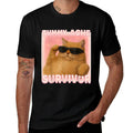 Cat Meme Tummy Ache Survivor Ironic Internet Cats Jokes  Eco-friendly Material T-Shirt