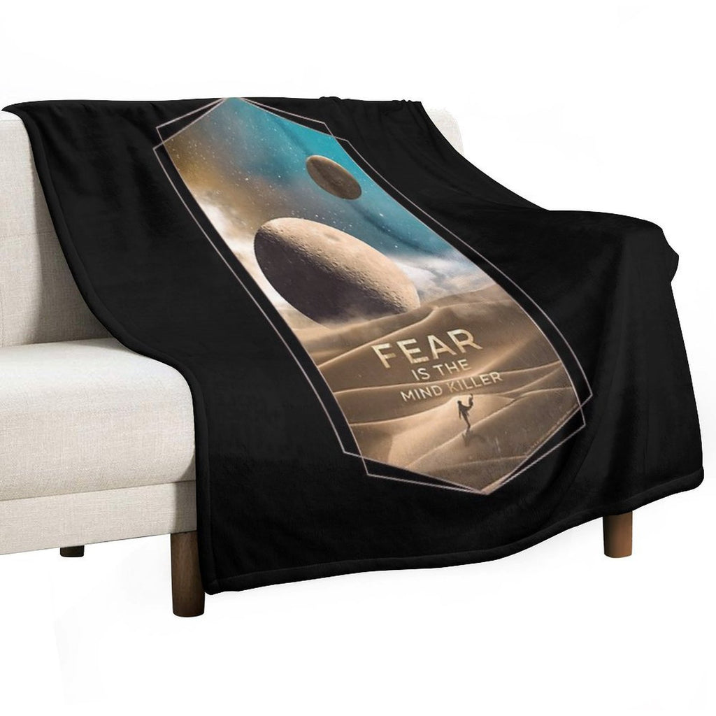 Dune Moons, Muad’Dib on Arrakis Durable Throw Blanket